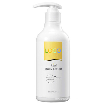 Véritable lotion corporelle revitalisante hydratante et équilibrante naturelle pour peau sèche